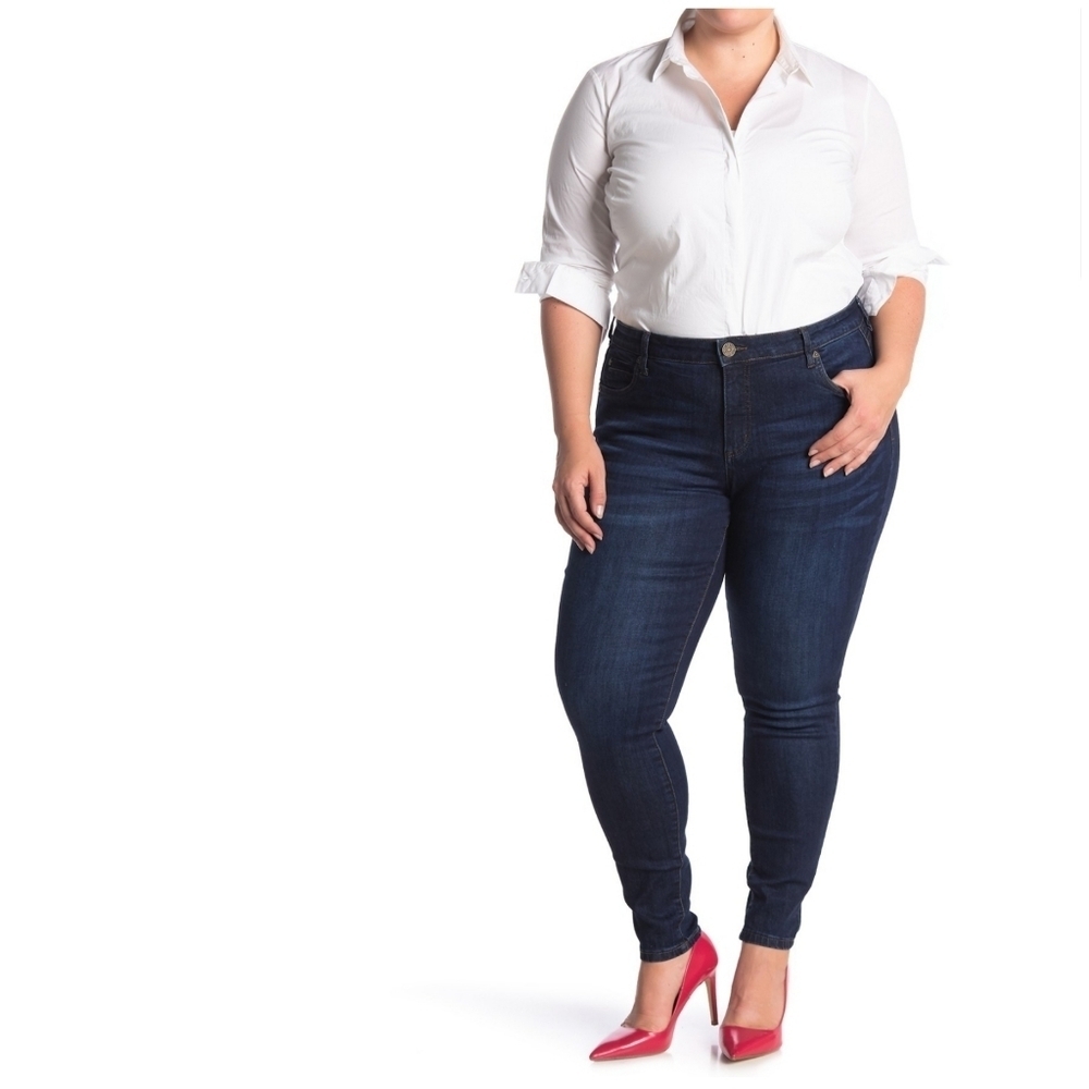 Sz 20W NWT Kut from the Kloth Viv Skinny Jeans Cotton Blend